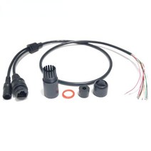 보안 부속 부품 cctv ip 카메라 보드 모듈용 lan 케이블 poe mid-span type 45(+) 78(-) 전원 공급 장치 비디오 감시 시스템용 추가 전선, [02] Black