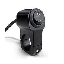 Lyn666 697838 오토바이 핸들 바 스위치 방수 ATV 라이트 UTV 스쿠터용 합금 토글 7822MM 1개 장착, 1_Style A-Black 1 Piece
