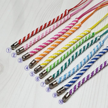 골프 티걸이 꼬임줄 10개묶음 버디용품 재료 부자재, 보라색