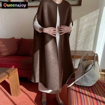 퀸앤조이 미녀77 그녀의 케이프 오픈 롱조끼 베스트
