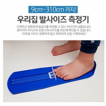 우리집 발사이즈 측정기 9~31cm까지/ 온가족용/발길이, 블루