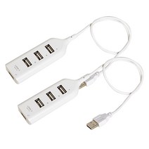타키타키 usb 4구 포트, 화이트 2개
