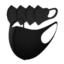 패션 3D 스폰지 마스크 블랙마스크 연예인마스크, 1개입, 5개, 스폰지 마스크_블랙