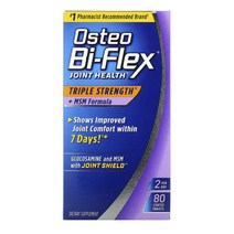 오스테오바이플렉스 조인트헬스 트리플스트렝쓰 MSM Methylsulfonylmethane 80정, 1개, 기본
