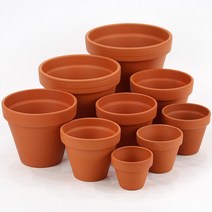 독일 토분 표준형 화분 모음 독일토분 다육화분 미니화분 토기분 도자기화분 화분 토분 토기분 독일 선인장 화분갈이 분갈이 식물, 04_세인_독일토분 10호(2개)