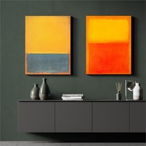 마크로스코 명화 인테리어 그림 액자 No1~12 캔버스 3호, 12번／3호19x27cm(캔버스액자옆면흰색)