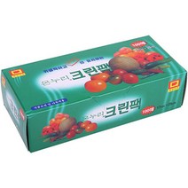 1+1 지퍼백 위생팩 폴리백 소분 밀폐 주머니 특 100매, 4개