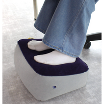 루체오스 푹신하고 편안한 휴대용 각도 조절 사무실발받침대 의자발받침대, 에어 발받침대 네이비