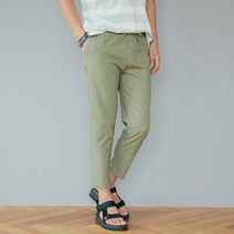 단군 남성용 워너비 린넨9부 밴딩팬츠