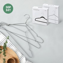 한샘 러버코팅 상의용 30P PKG 옷걸이, 단품, 색상:01.러버코팅 상의용 30P PKG