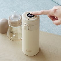 에디슨 LED 온도표시 스텐 이유식 아기 분유 보온병 보온 보냉 텀블러 (350ml/500ml) 1+1 Set, ET7190+ET7190 베이지 350ml+350ml