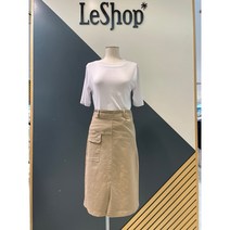 [르샵] (LB18SK050) 뒷밴딩 언발포켓 스커트