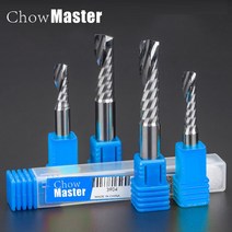 단일 플루트 나선형 라우터 비트 3.175468mm 절단 나무플라스틱목공 아크릴 cnc 밀링 커터 1 플루트 엔드 밀, 3.175x2.5x8