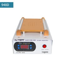 PCB 기판 수리 알루미늄 화면 분리기 버스트 스크린 가열 스테이션 분해기 온도 조절 진공 플레이트, 948D 9인치 화면 실리콘 미끄럼 방지 매트