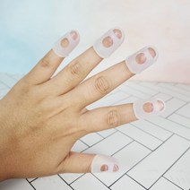 투명 사무용 골무, M, M, 1개