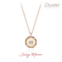 다이아미 로즈 스윙미러 14K골드목걸이 APC0607N