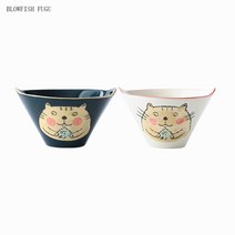 BLOWFISH FUGU 일본식 라면그릇/밥그릇 국그릇세트/냉면그릇/라면그릇/라면예쁜그릇, 20cm, B+F