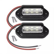 캠핑카 계단 트레일러 카라반 계단 스텝6 led 자동차 번호판 빛 suv 트럭 499, 2pcs 조명, 6500k