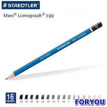 ForU638 스테들러 마스 루모그라프 제도 연필 다스 전문가용 택 12개 전문가 스케치, 4B