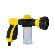 세차버킷 셀프세차 폼건 세차 압축 분무기 고압 세차건 car washer foam sprayer 정원 물 호스 거품 노즐 비누 디스펜서 gun for carwashing 애완, 02 YELLOW