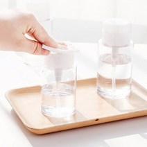투명 클렌징워터 용기 액체 소분 플라스틱병 펌핑, 화장품빈용기_100ml