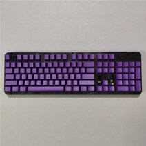 기계식 키보드 61 87 104 키 레이아웃 ABS 캡 백라이트 OEM 프로파일 Teclado 게이머 사용자 정의 Mx 스위치 Doubleshot, Purple