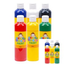 미술놀이 핑거페인트 250ML X 6색 A세트 유아미술놀이 핑거페인팅 핑거페인트추천