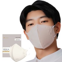 키리아 슬림 황사방역마스크_KF94_대형, 10매입, 10개, 아이보리