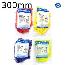 자이안트록 케이블타이 컬러타이 300mm 1봉 500개, 청색