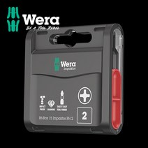 WERA 임팩 PH2 비트 박스 세트 IMPAKTOR PH 15개입 057752 베라 웨라 툴보이, 1개