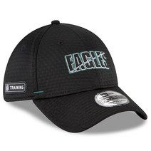 Philadelphia Eagles 뉴에라 2020 NFL Summer Sideline Official 39THIRTY Flex Hat Black