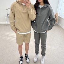 브랜드두 3종 아노락세트 후드반집업 조거팬츠 반바지 커플 트레이닝복 셋업