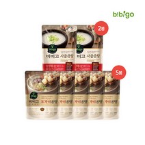 [비비고] (11월 출시 신제품!) 프리미엄 도가니곰탕 460G*5봉+ 사골곰탕 500G*, 1세트