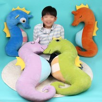 KC정품 해마 애착인형 남자아이 애착인형 모찌 바디필로우 슬리핑 인형, 보라