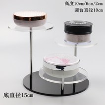 피규어 아크릴장식장 아크릴진열장 led장식장 아크릴 피규어 진열장 수납장 장식장 술선반 피규어장 아크릴장식장 건담케이스, 검은 바탕에 투명한 원형 3단 선반