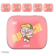 임팩트 카카오프렌즈 민트 무설탕 캔디 어피치(복숭아) 6개입 독일산 직수입, 15g, 6개