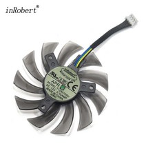 컴퓨터 CPU쿨러 75MM T128010SU 4pin 쿨러 팬 GTX 670 680 Radeon R9 280X GTX670 /570 980ti g1 그래픽 카, 01 없음 RGB_01 Black