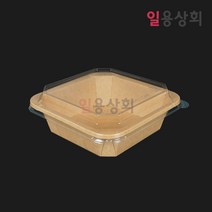 [ILYONG] 종이도시락 HC ZF1000 팔각형 크라프트 300세트, 단품, 단품