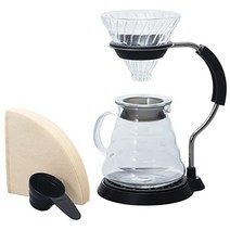 하리오 VAS-8006-GMulti V60 Arm Stand Glass 커피 드리퍼 Set