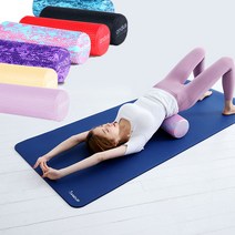 소프트 EVA 폼롤러 45cm 부드러운 원형 (운동법가이드), 블루마블