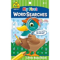 School Zone - My First Word Searches Workbook - Ages 5 to 7 Kindergarten to 1st Grade Activity Pad