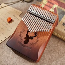 마림바 칼람바 미니칼림바 카림바 고음항아리 17 키 칼림바 엄지 피아노 마호가니 바디 아카시아 우드 휴대, 01 Mahogany-01