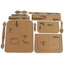 원데이클래스 가죽공방 카드지갑만들기 diy 수제 가죽 도구 메신저 가방 문서 가방 패턴 드로잉 패턴 패턴 디자인 템플릿 남자 가방 크래프트 종이 몰드, xbxnp03