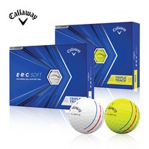 [캘러웨이] [정품]ERC 소프트 트리플 트랙 골프볼[3피스], 선택사항:(화이트), 1개