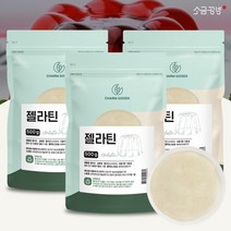 소금공방 젤라틴 가루 분말 500g, 3팩