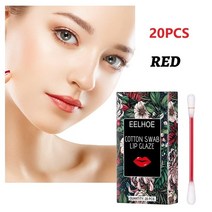 립글로즈 립틴트 면봉 틴트 립밤 착색 타투 립스틱20 개/대 면봉 립 틴트 오래 지속되는 쉬운 페이드 문신, 한개옵션1, 12 D01 20PCS