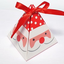 산타포장케이스 피라미드 산타 50개/ 어린이집 유치원 초등 크리스마스파티 상품포장 성탄장식