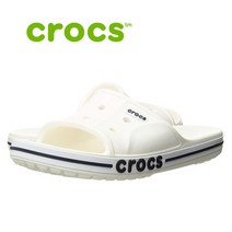 크록스 크록스 바야밴드 슬라이드 남여공용 슬리퍼 화이트 205392-126