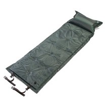 자충매트 에어요 발포매트 캠핑발포매트 자동 팽창식 캠핑 매트 에어 매트리스 캠핑 침대 matelas gonflable 피크닉 매트 자동 팽창식 침낭 베개, 스타일 1 아미 그린