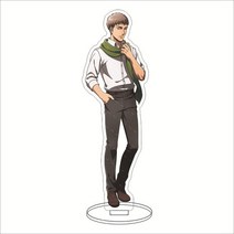 피규어케이스 피규어진열장 아크릴진열장 타이탄 아크릴 스탠드 모델 공격 Levi Mikasa Eren 애니메이션 피규어 Shingeki No Kyojin 데스크 장식 컬렉션 친구, [22] 22